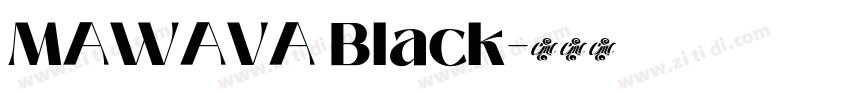 MAWAVA Black字体转换